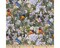 Birds in Orchard Trees Cotton Fabric | By the Yard | Sewing and Crafting | 44 inches wide
